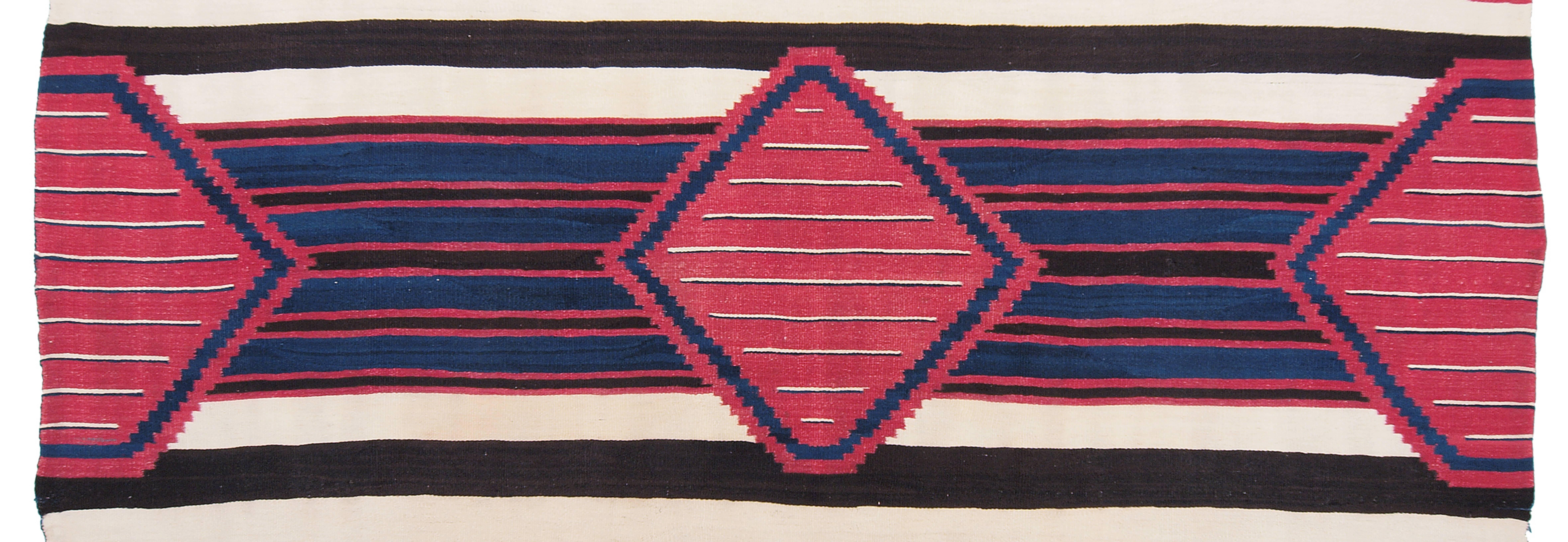 Classic Period Navajo Chief's Wearing Blanket, circa 1865 In Excellent Condition In Denver, CO
