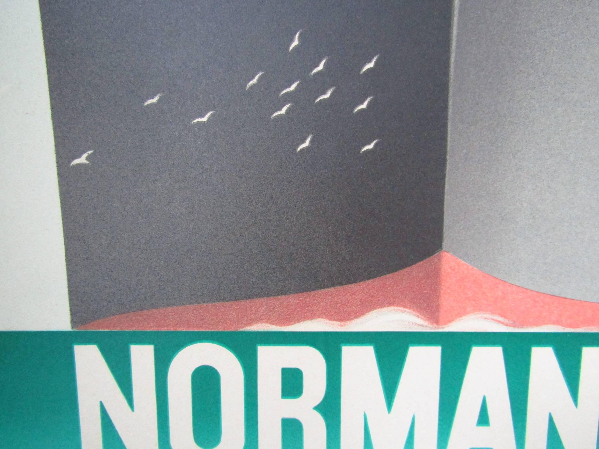 French Art Deco Poster Normandie by Cassandre