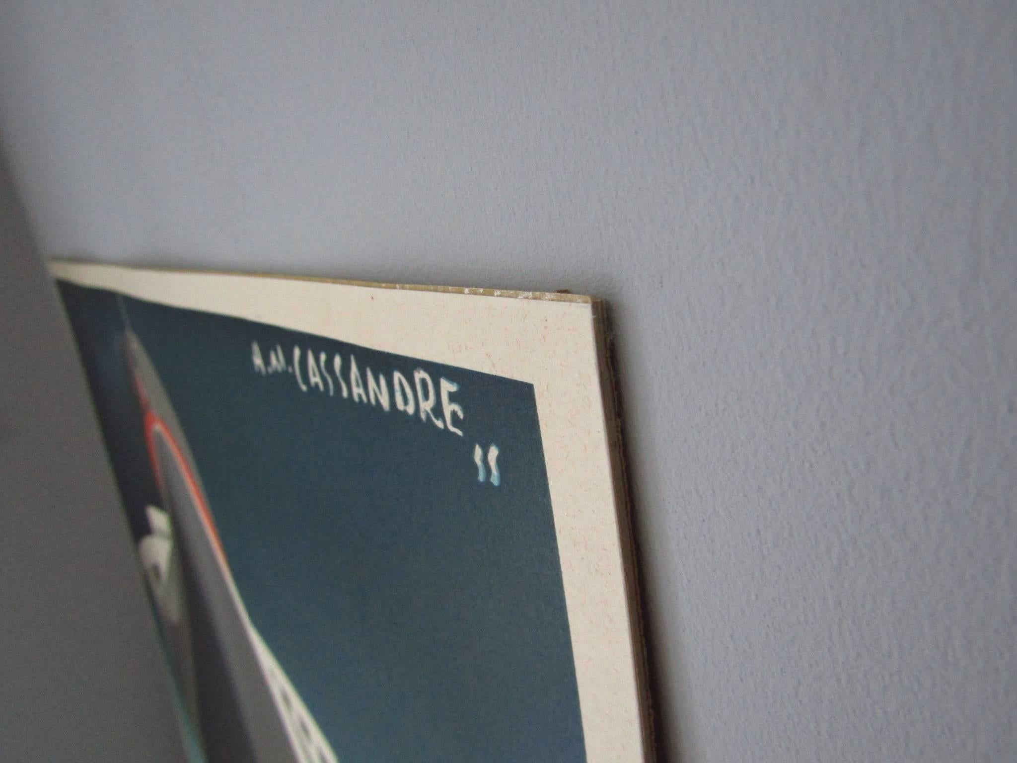Art Deco Poster Normandie by Cassandre In Good Condition In Saarbruecken, DE