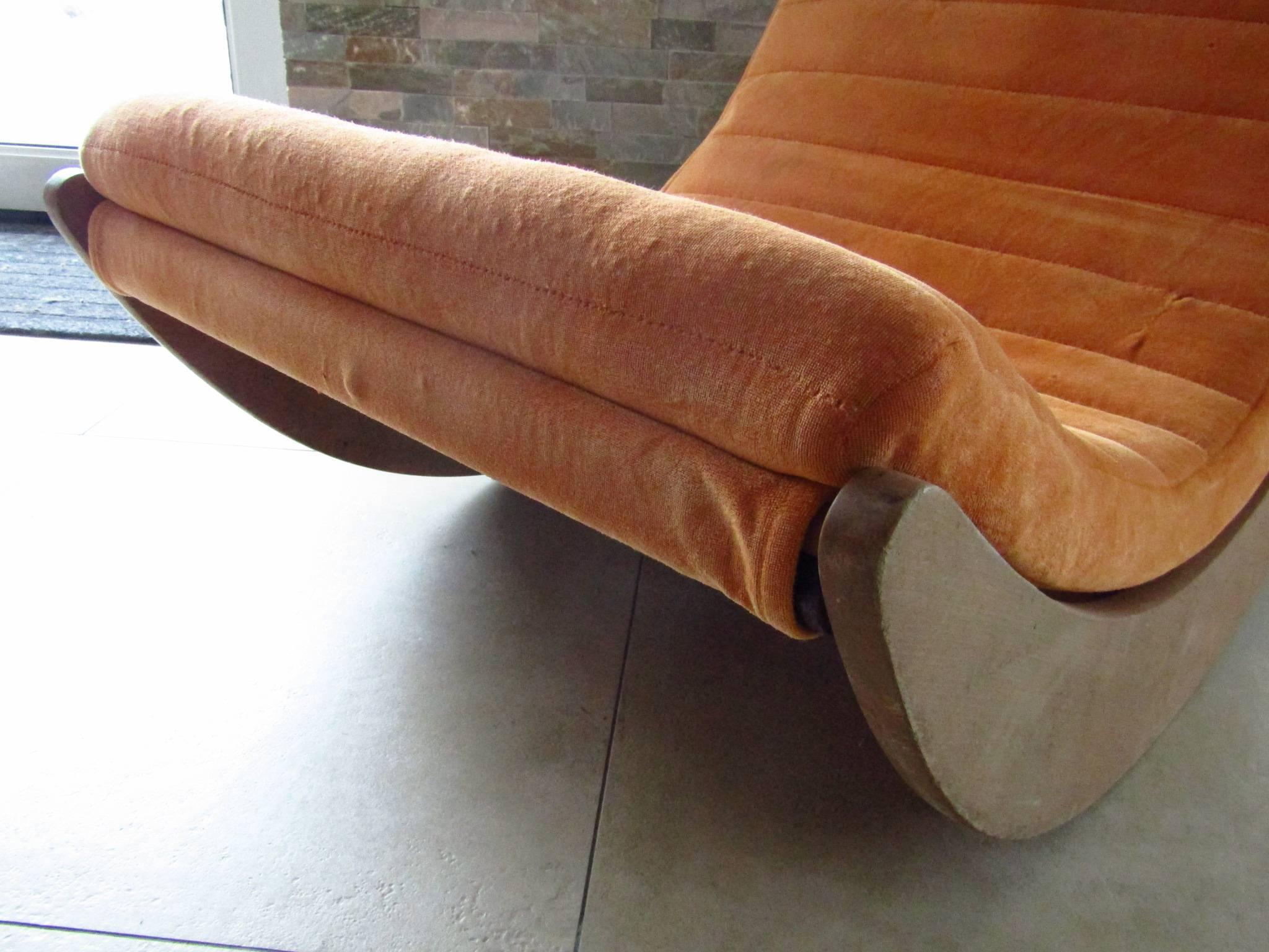 Schaukelstuhl Relaxer Dänemark 1974 von Verner Panton im Zustand „Gut“ in Saarbruecken, DE