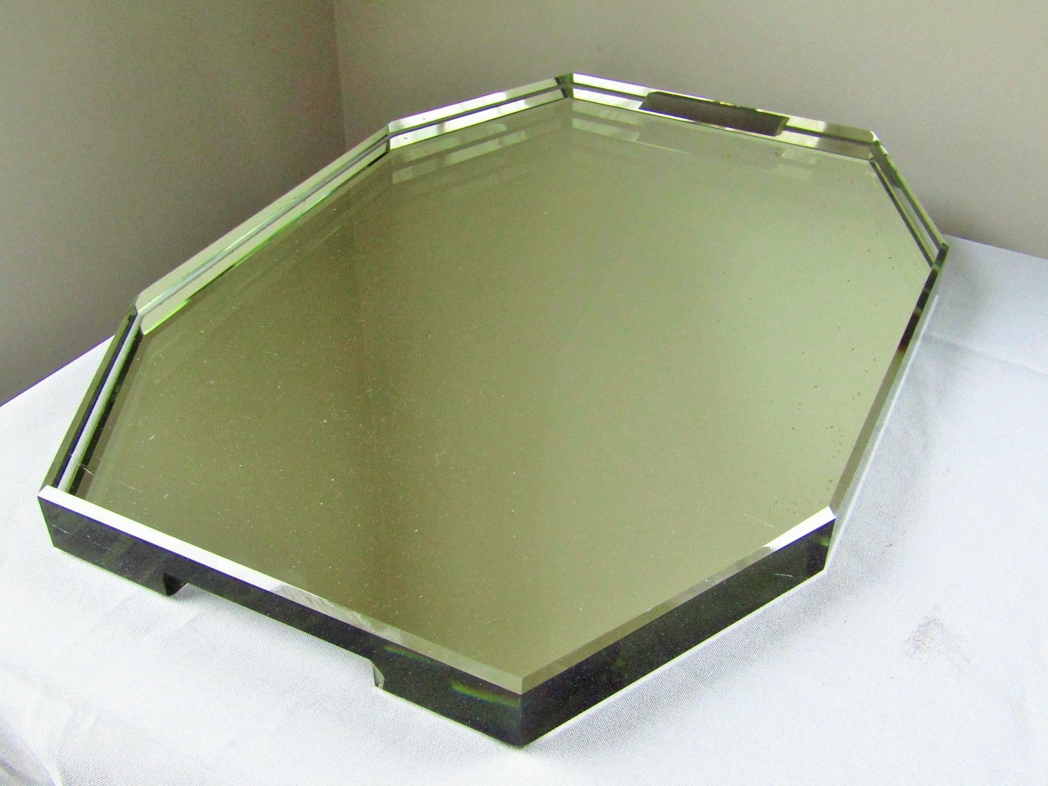 Art Deco Glass Tray by Jean Luce, France, 1930 3