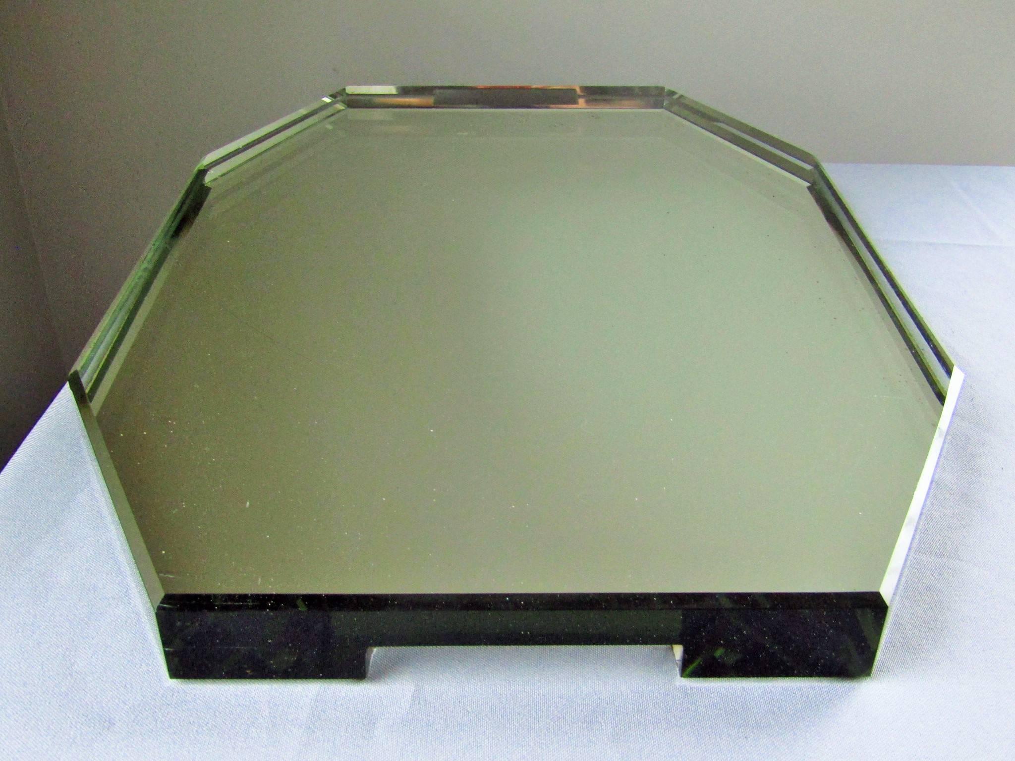 Art Deco Glass Tray by Jean Luce, France, 1930 4