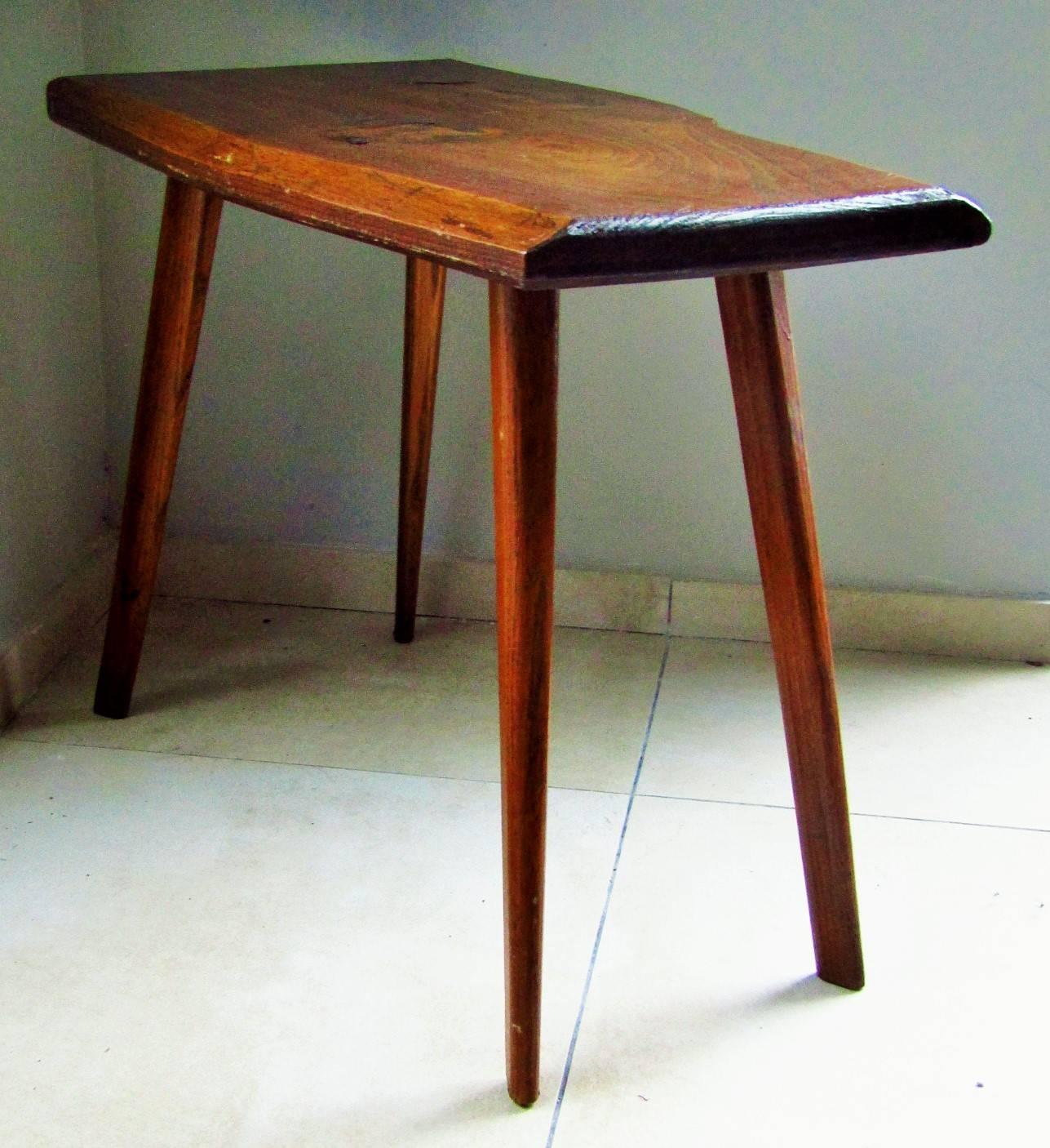 Side table France 1960 style Charlotte Perriand. Good original condition, only slightly French handpolished to preserve the original patina.

Note: Adds some nature look in your interior!

Worldewide free shipping for this item!