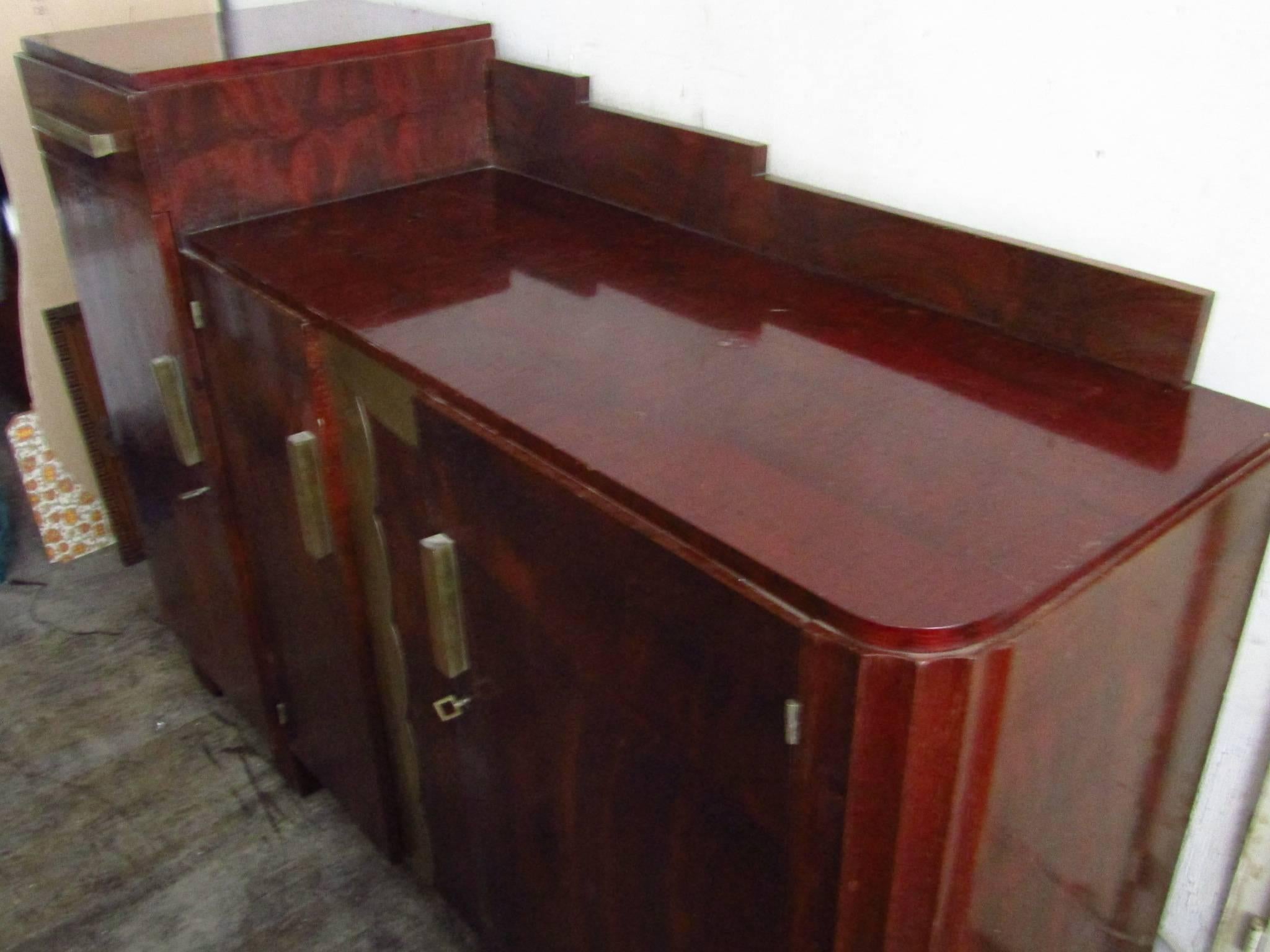 Mahogany Art Deco Sideboard, France, 1935 2