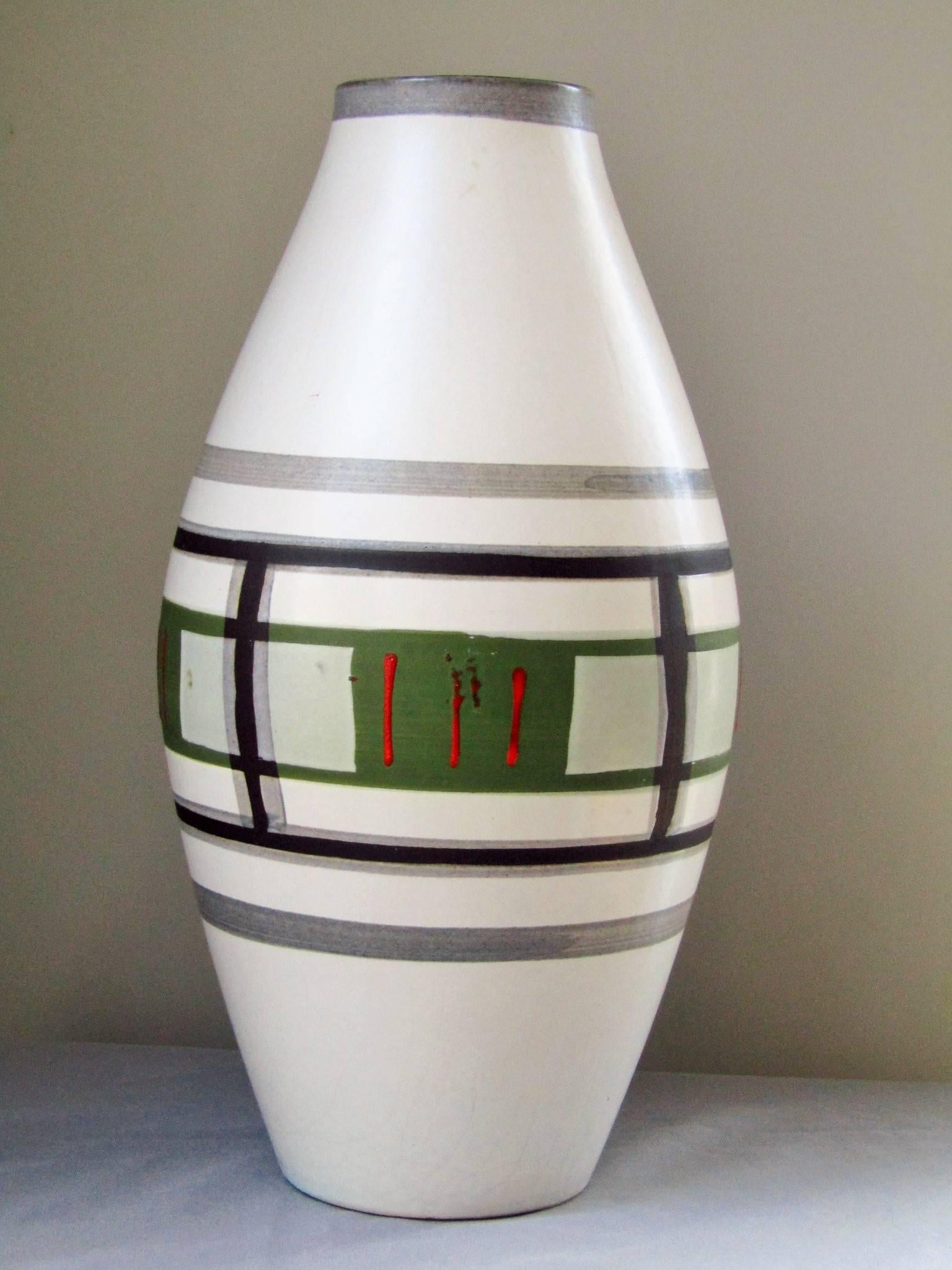 German Midcentury Ceramic Vase Fat Lava, 1960 In Good Condition In Saarbruecken, DE