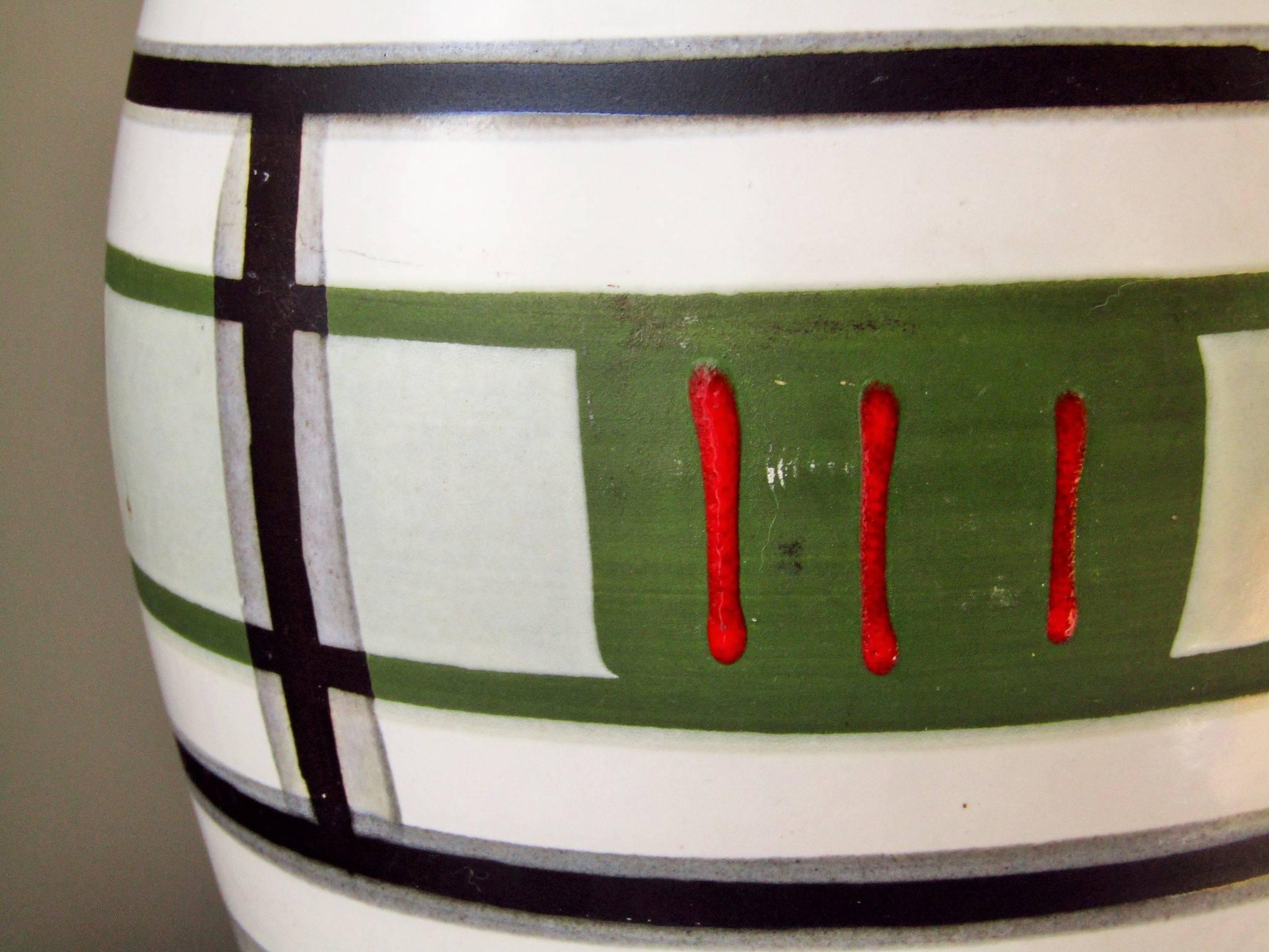 German Midcentury Ceramic Vase Fat Lava, 1960 2