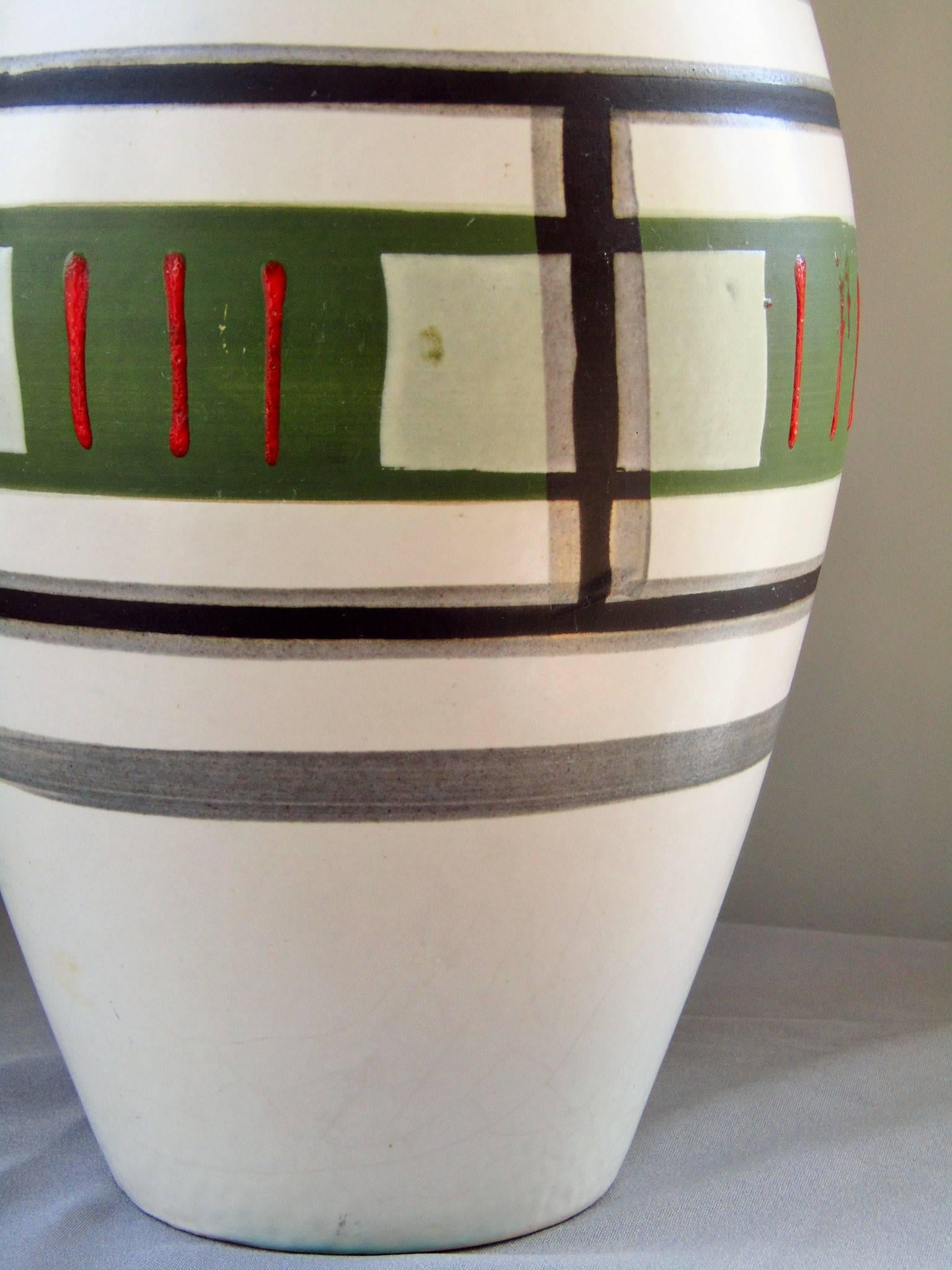 German Midcentury Ceramic Vase Fat Lava, 1960 4