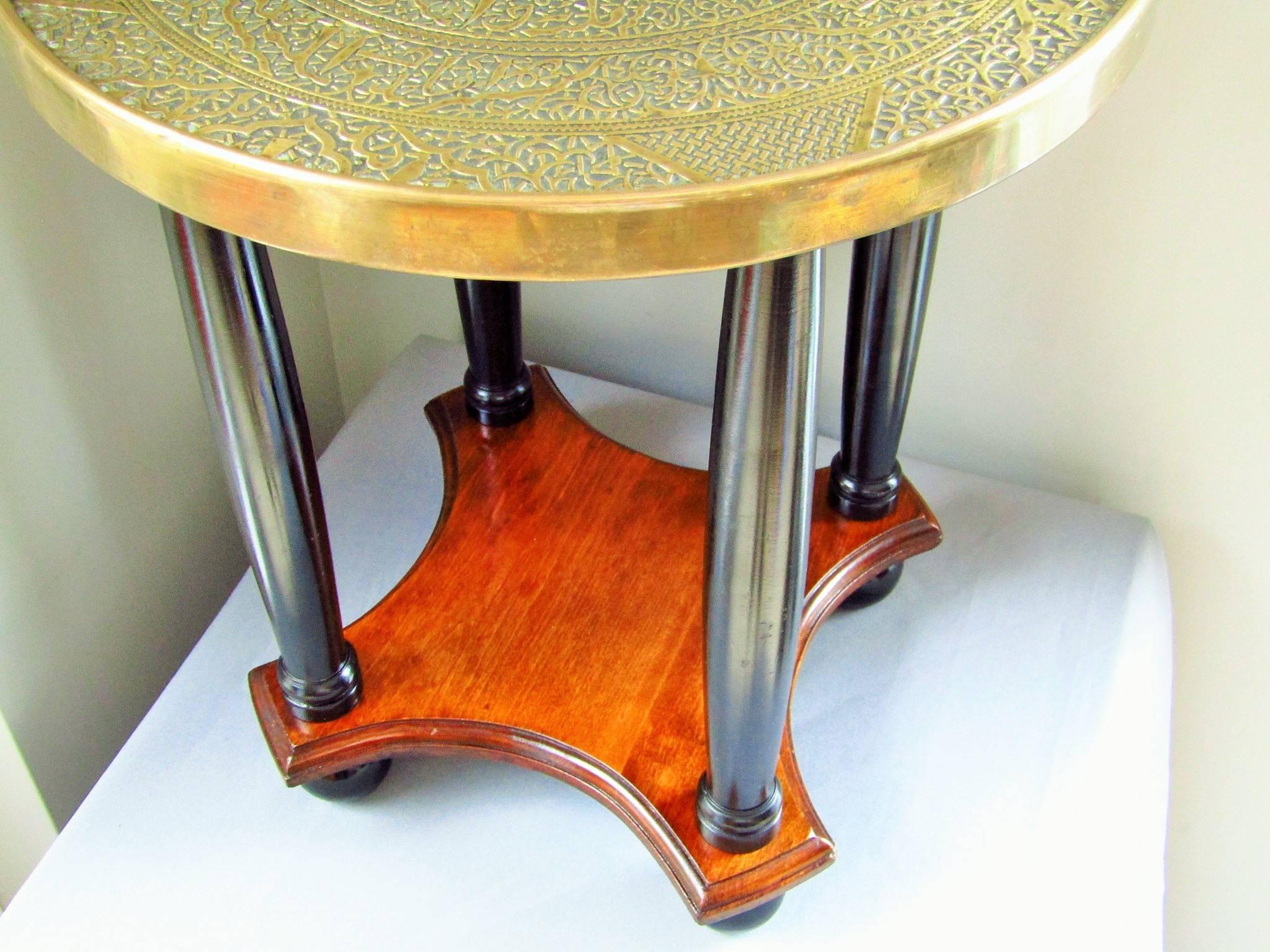 Art Nouveau Side Table, France, 1910, Brass In Excellent Condition In Saarbruecken, DE