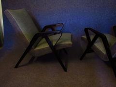 Midcentury Pair of Bent-Ply Armchairs by Tatra Nabytok, Czech, 1950s