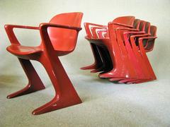 Midcentury German Kangoroo Chair by Ernst Moeckl, 1968
