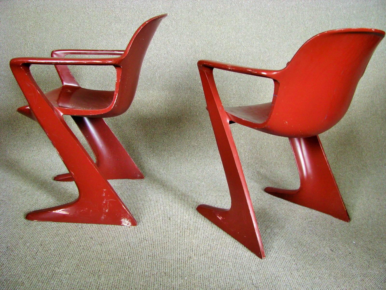Midcentury German Kangoroo Chair by Ernst Moeckl, 1968 In Good Condition For Sale In Saarbruecken, DE