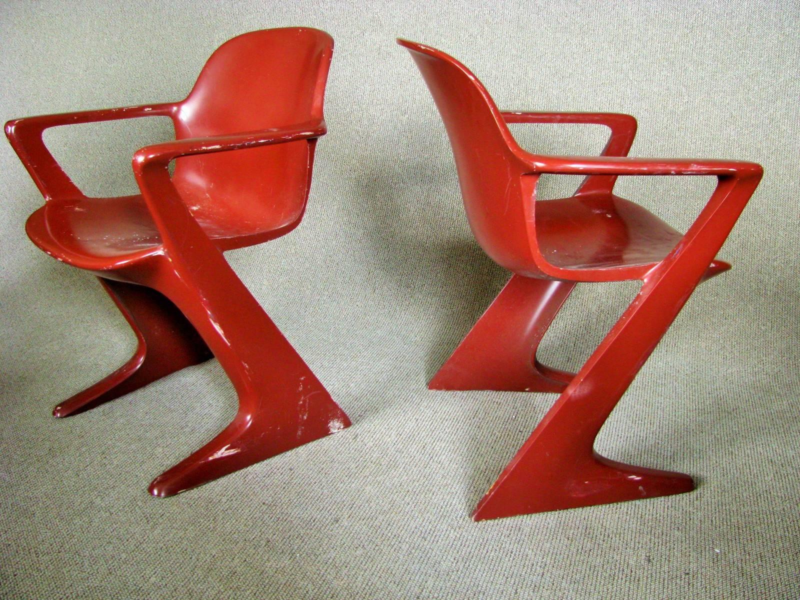 Midcentury German Kangoroo Chair by Ernst Moeckl, 1968 For Sale 1
