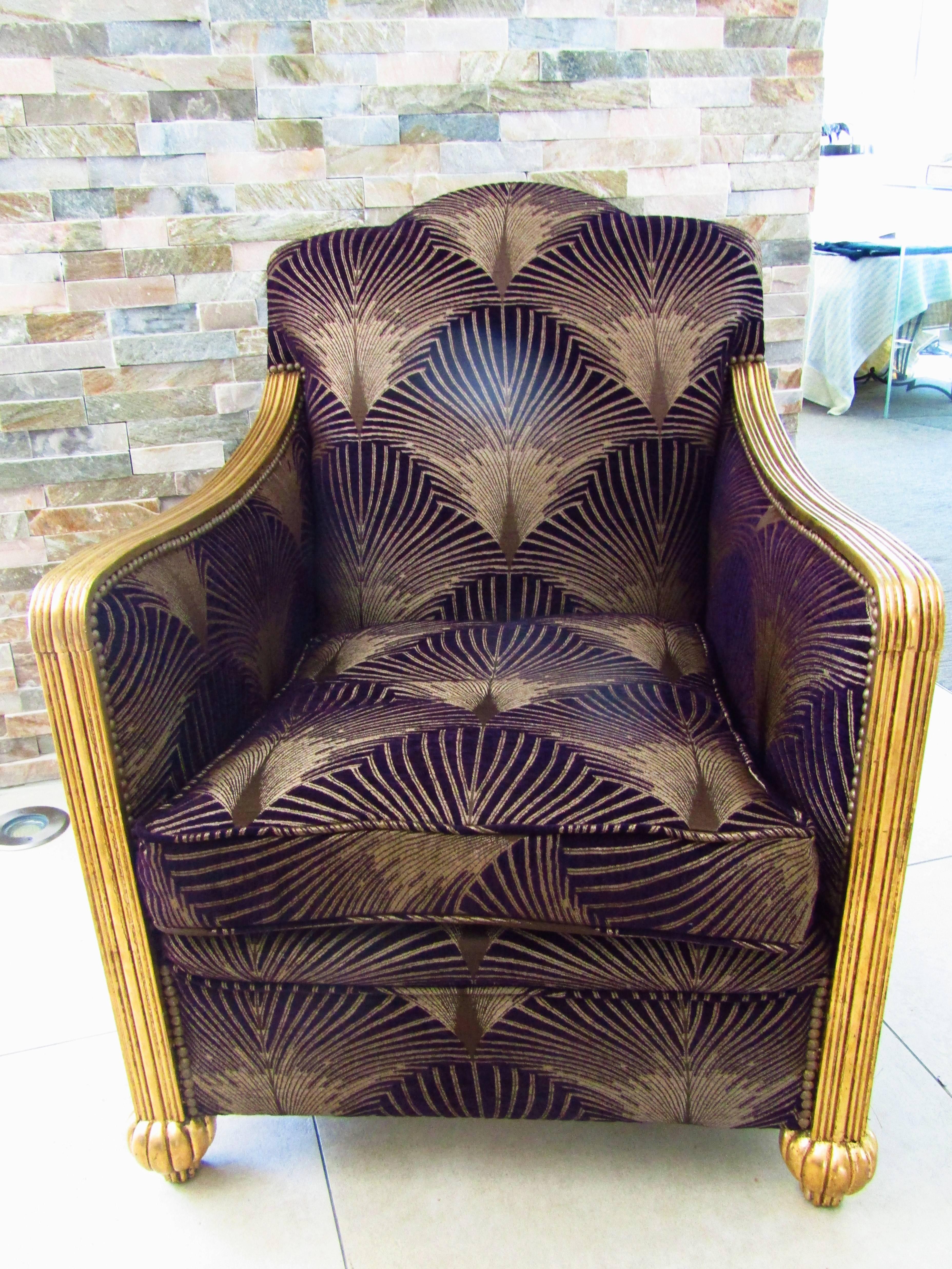 Mid-20th Century Art Deco Club Chair or Armchair, France, 1935 For Sale