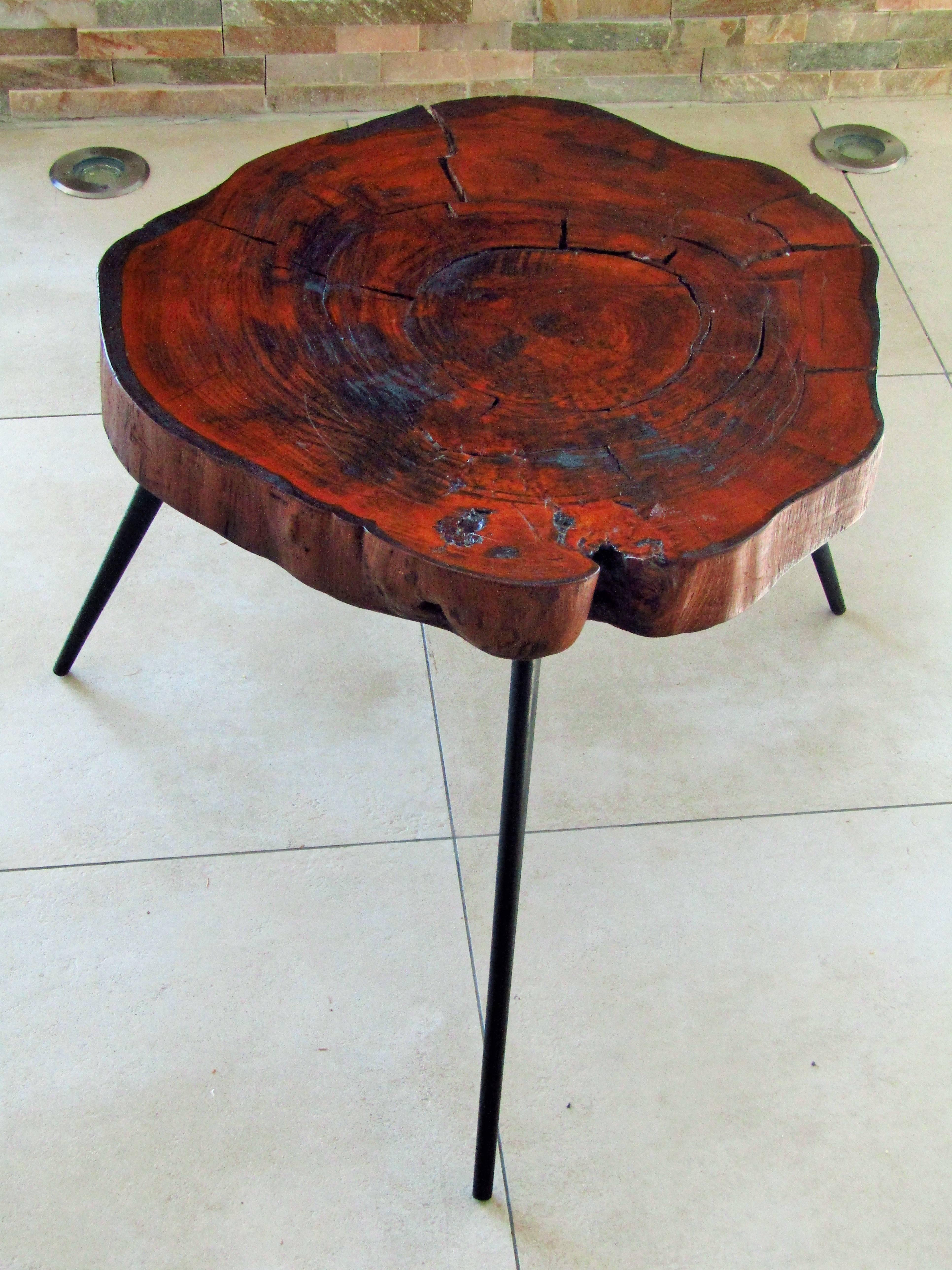 tree trunk style coffee tables