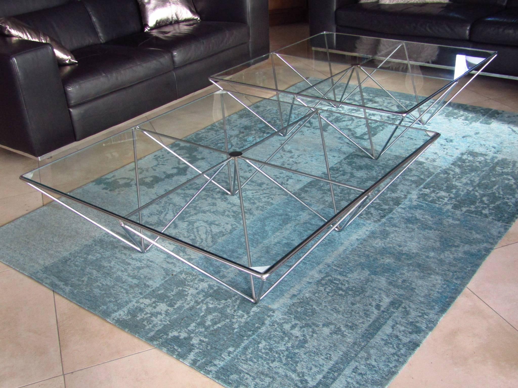 Pair of Paolo Piva Alanda Side Coffee Tables Mid-Century, Italy 3