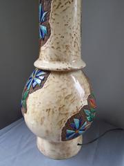 Lámpara de sobremesa de cerámica Vallauris, Francia, años 60 por Robert Loiseleur