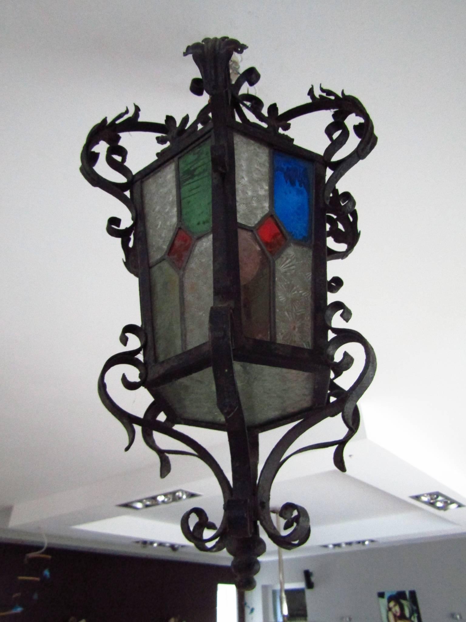 Jugendstil Arts and Crafts Art Nouveau Chandelier Pendant Light Fixture 4