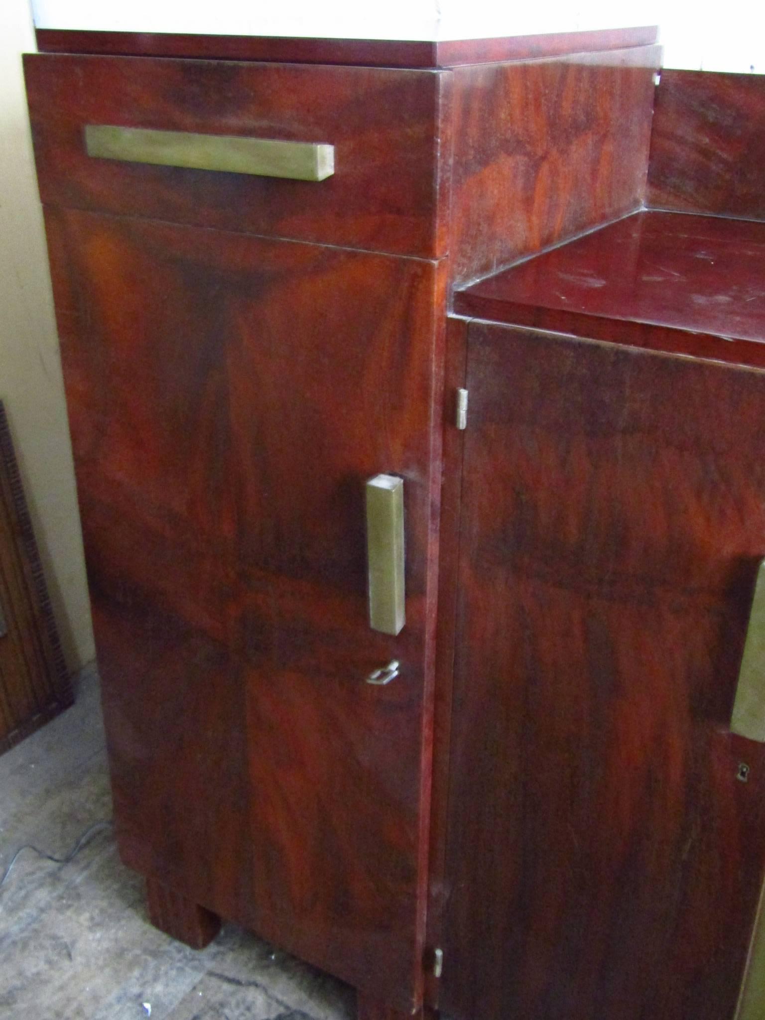 Mid-20th Century Mahogany Art Deco Sideboard, France, 1935