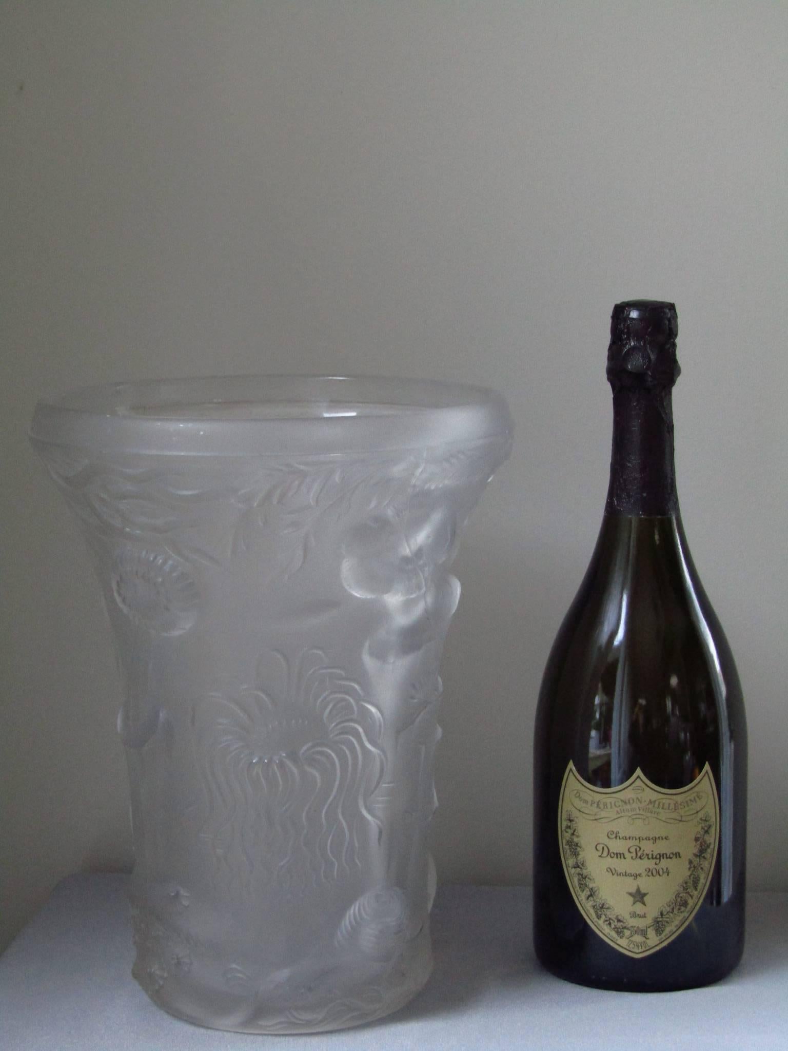 Mid-20th Century Czech Glass Vase 