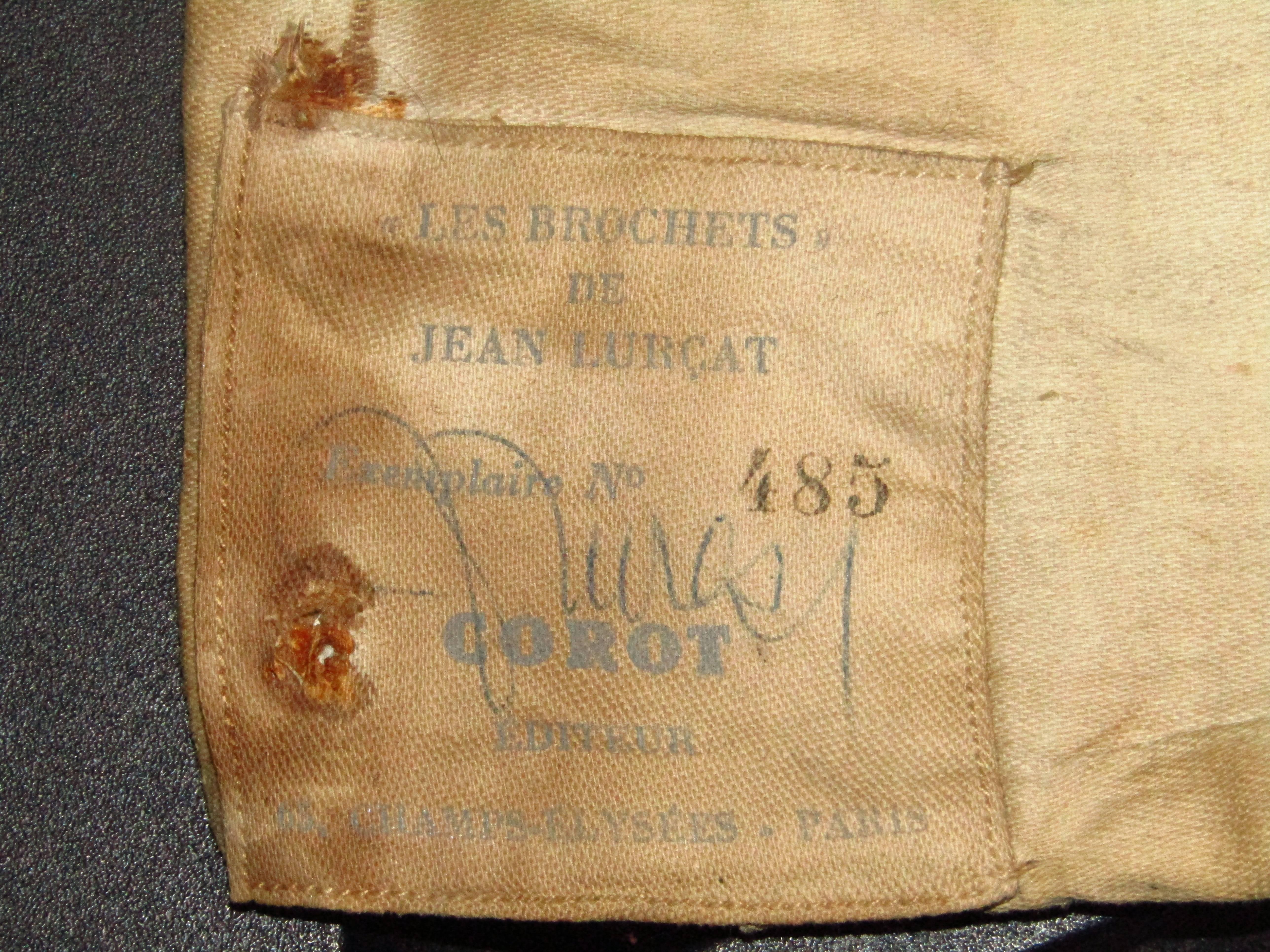 Signed Tapestry Jean Lurcat Les Brochets for Corot Midcentury, France, 1950s 4