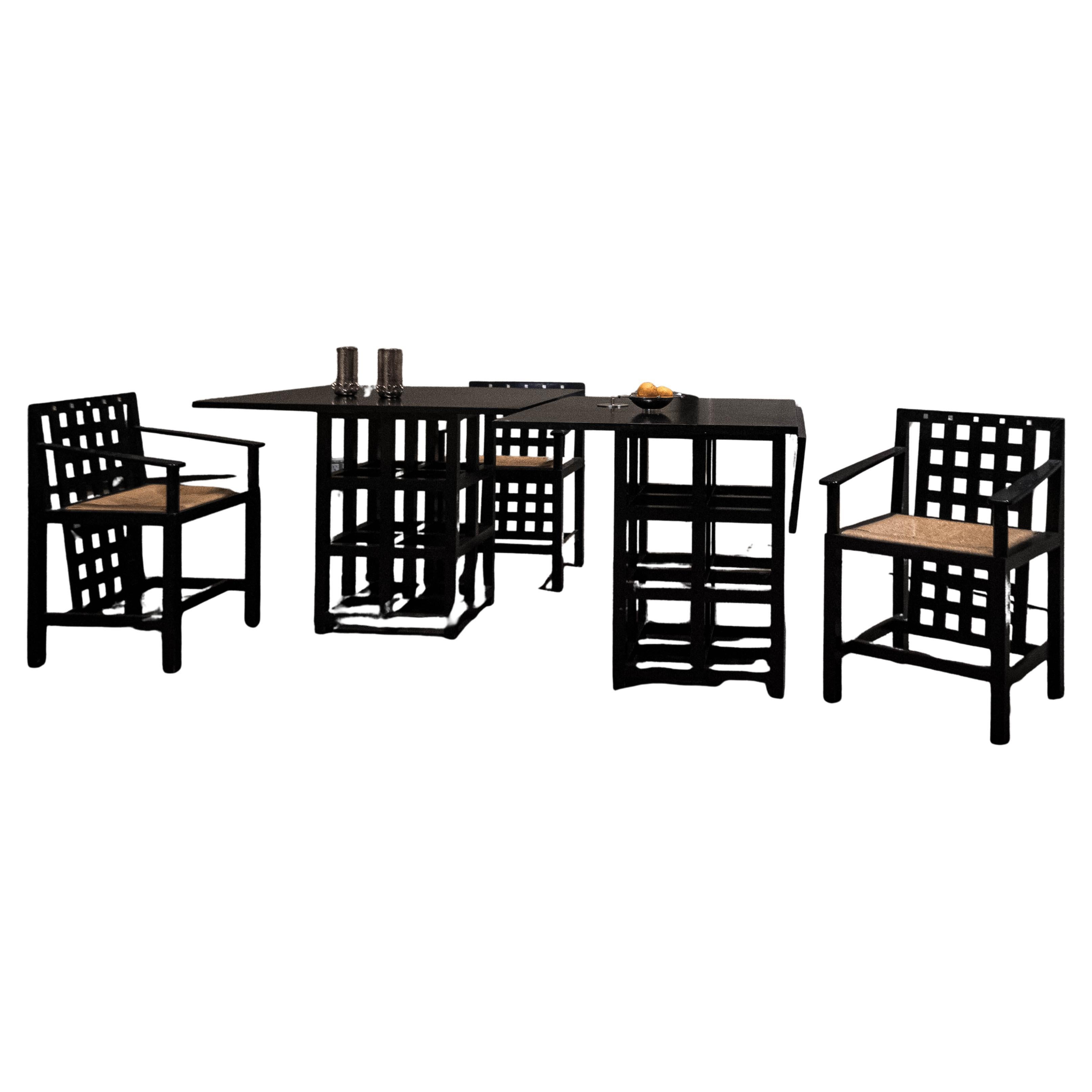 Charles Rennie Mackintosh per Cassina: set da pranzo da 6 persone
