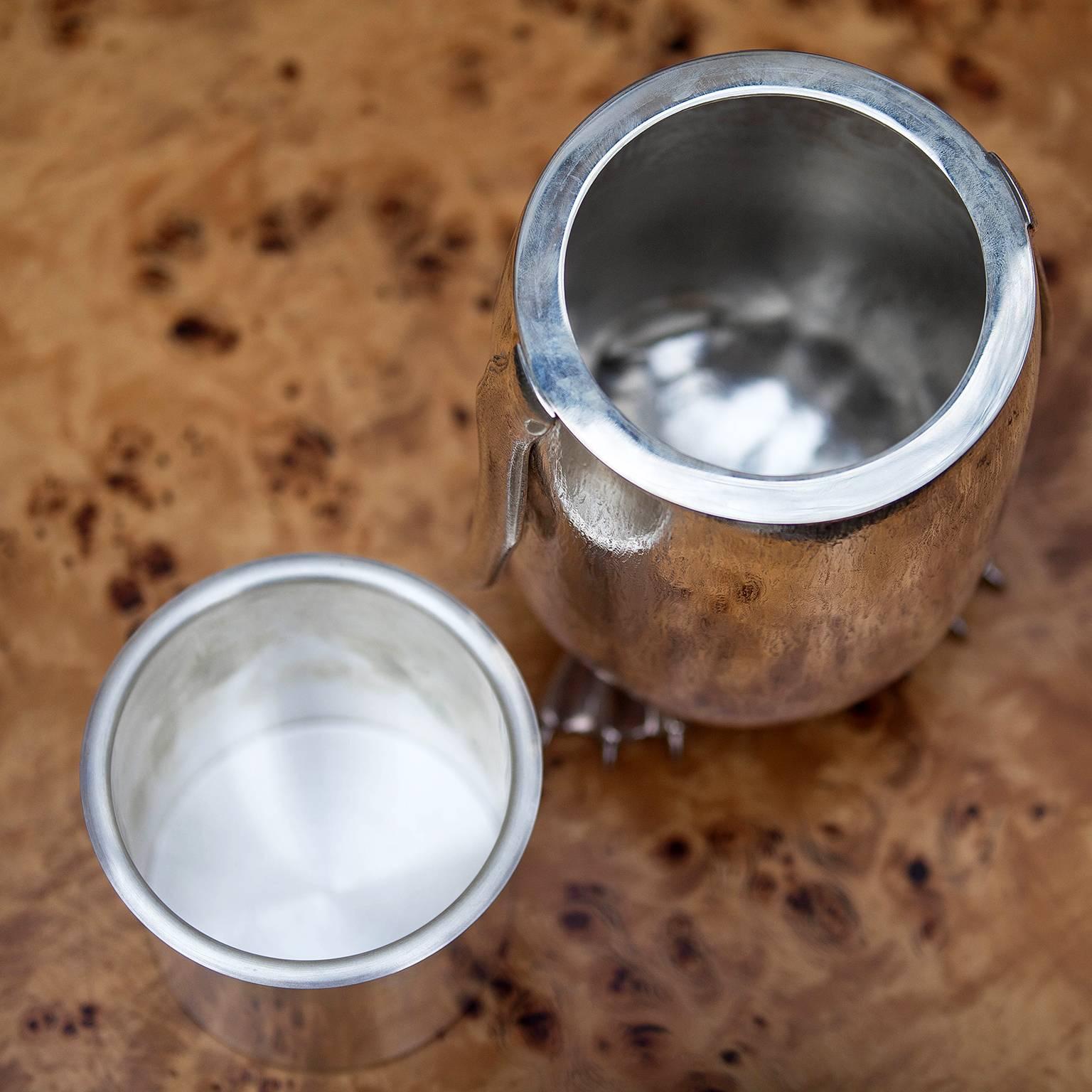 Late 20th Century Sterling Silver Penguin Ice Bucket