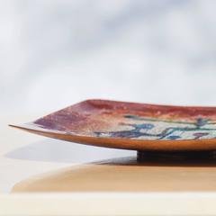 Large Del Campo Enamel Bowl Signed