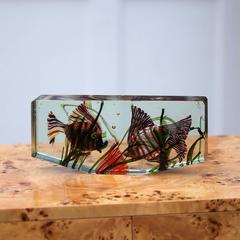 Cenedese Muranoglas Aquarium Objekt