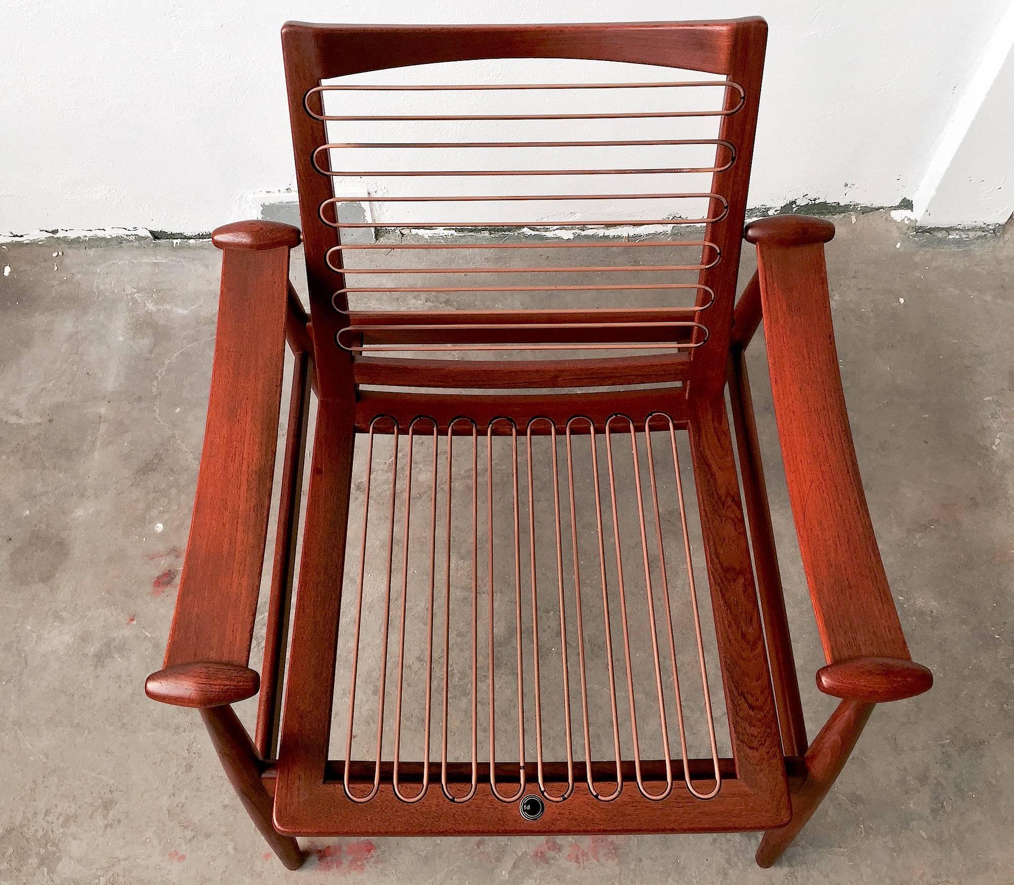 Mid-20th Century Finn Juhl Lounge Chair FD 133 in Teak