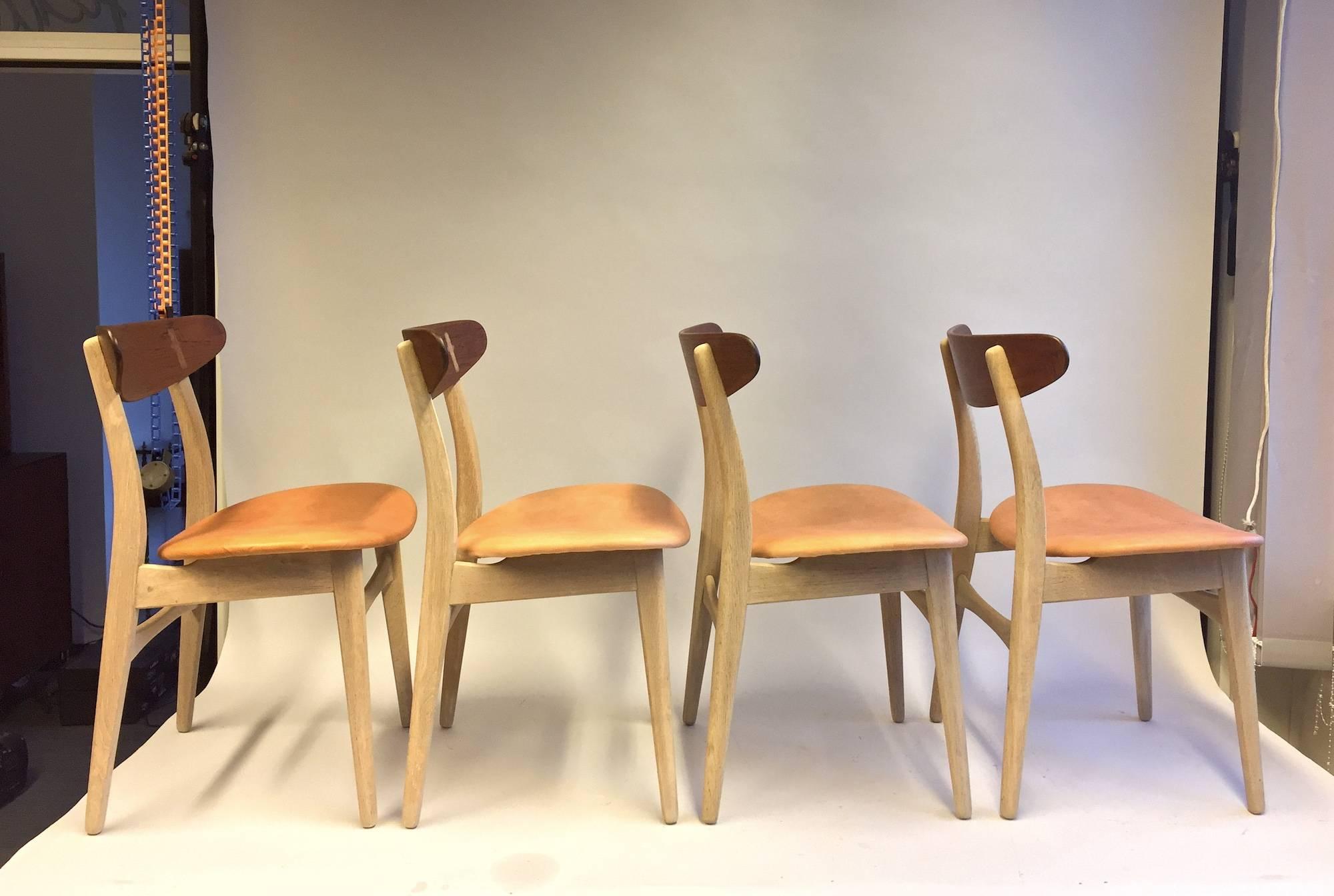 Scandinavian Modern Set of Four Hans J. Wegner CH-30 Carl Hansen, 1952