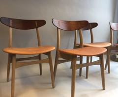 Set of Four Hans J. Wegner CH-30 Carl Hansen, 1952