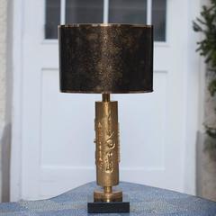 Gilt Bronze Table in the Style of Pierre Casenove for Fondica, France, 1978