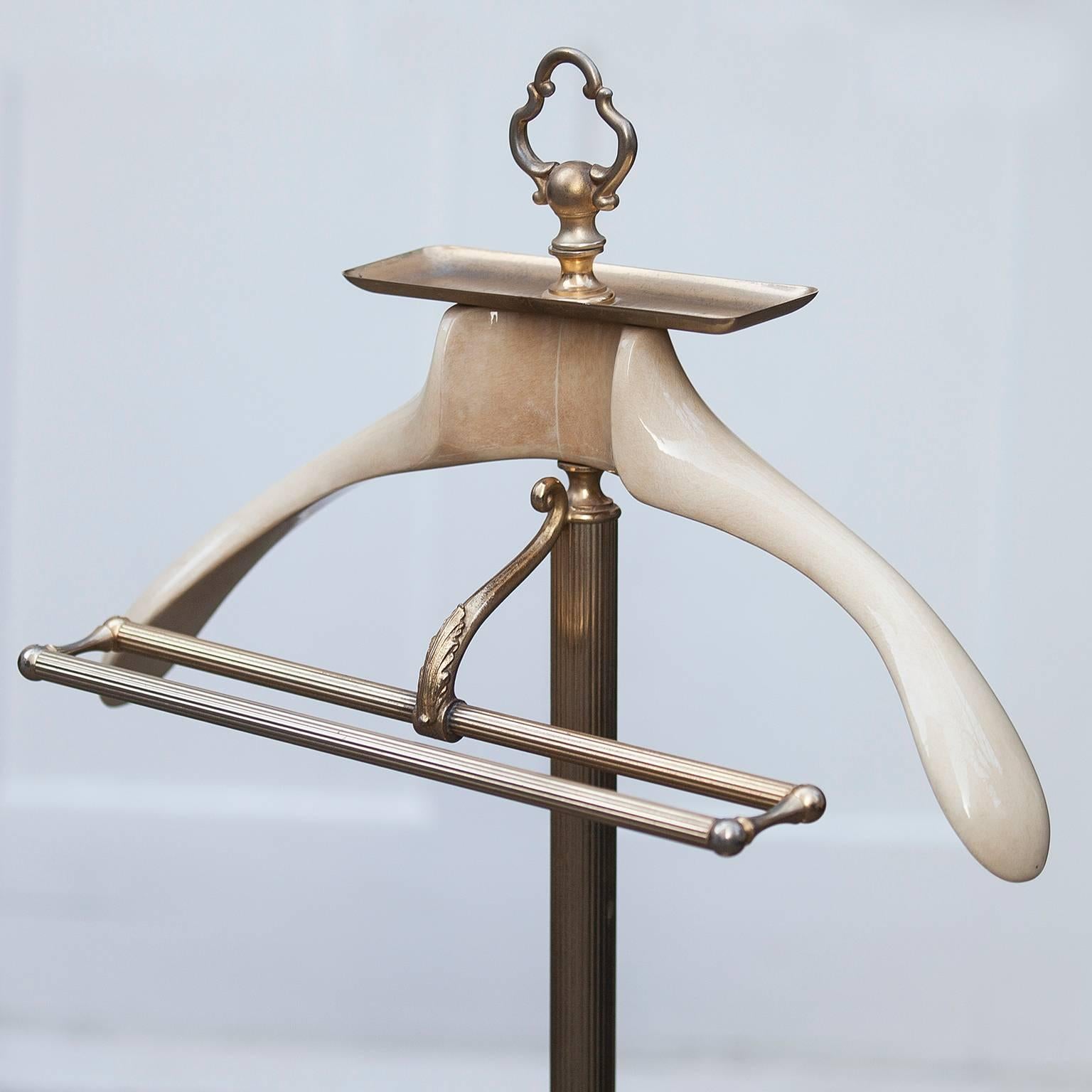 Brass Sculptural Aldo Tura Coat Stand Valet