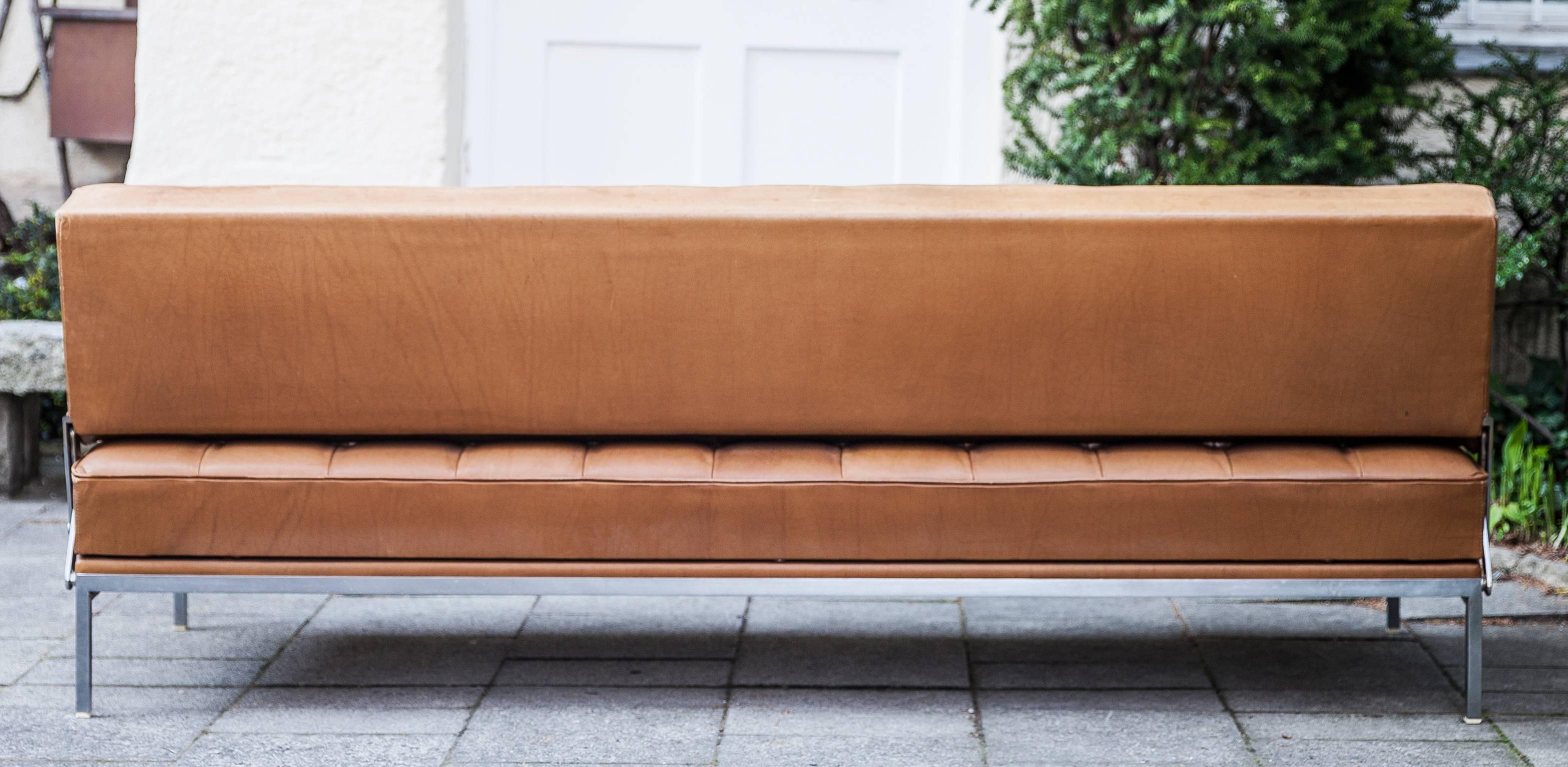 Constanze Sofa-Tagesbett aus Naturleder von Johannes Spalt (Moderne der Mitte des Jahrhunderts)
