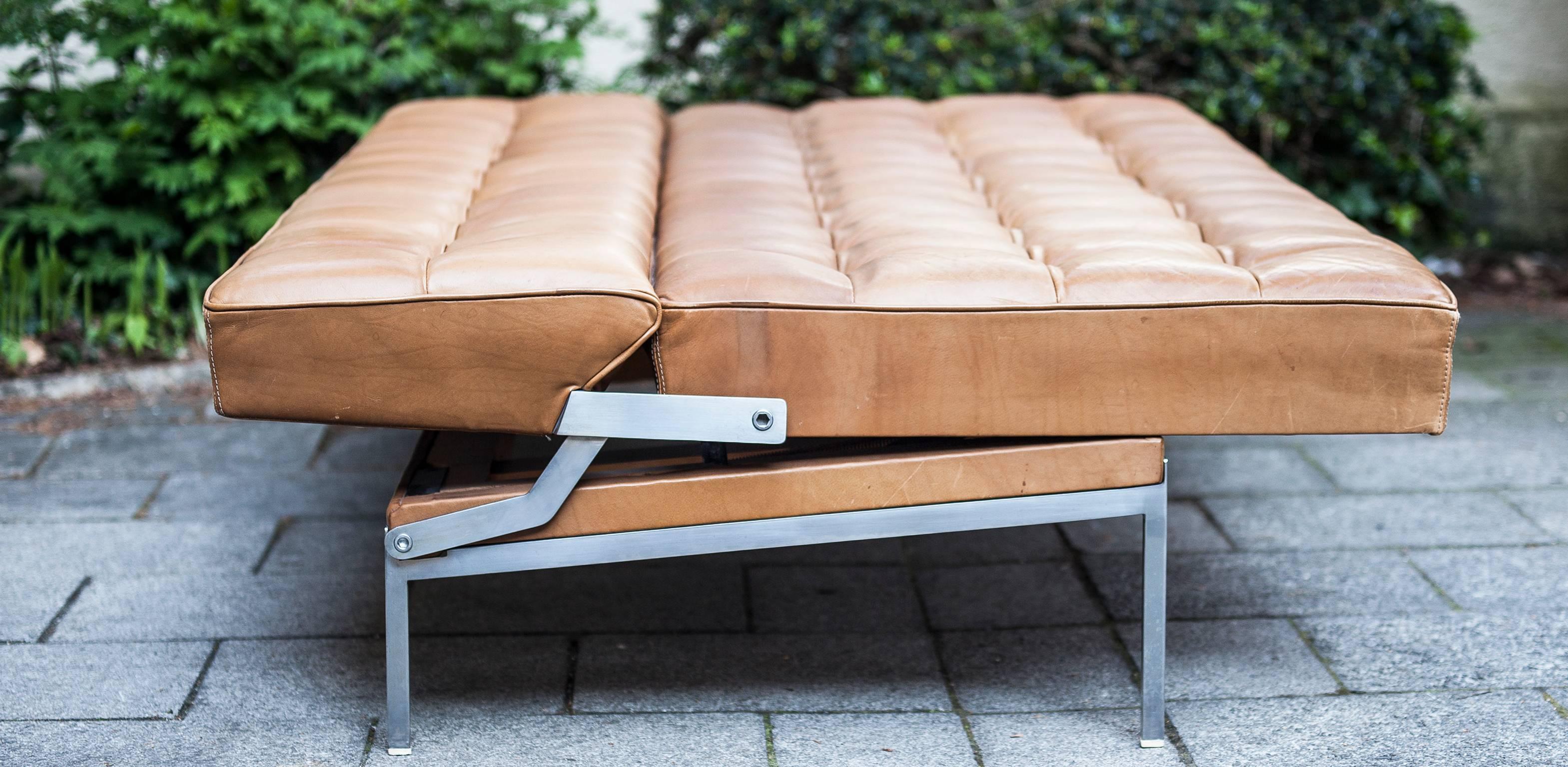 Constanze Sofa-Tagesbett aus Naturleder von Johannes Spalt im Zustand „Gut“ in Munich, DE