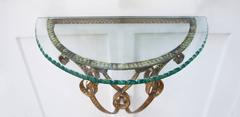 Pier Luigi Colli Gilt Iron Wall Console