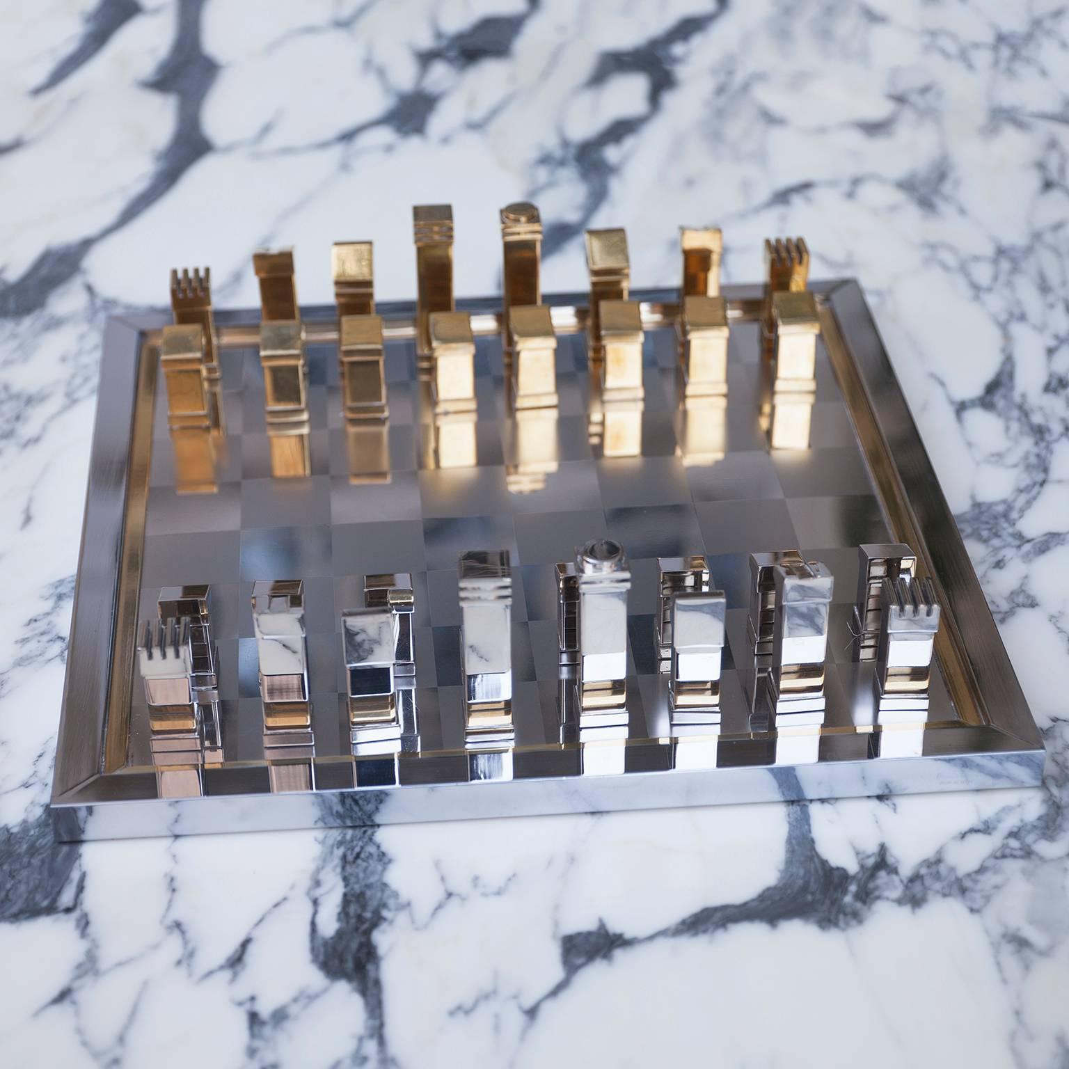 Hollywood Regency Luxury Romeo Rega Chess Set