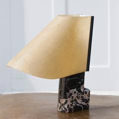 Stilnovo Table Lamp Black Marble Base Signed