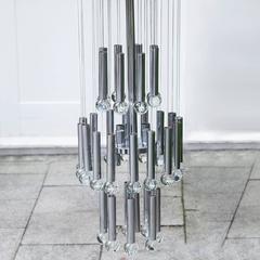 Sciolari Chrom Glaskugel Kronleuchter