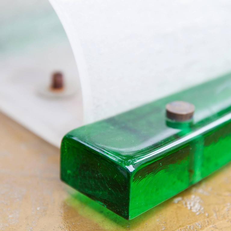 Venini Wall Light Green Glass For Sale at 1stdibs