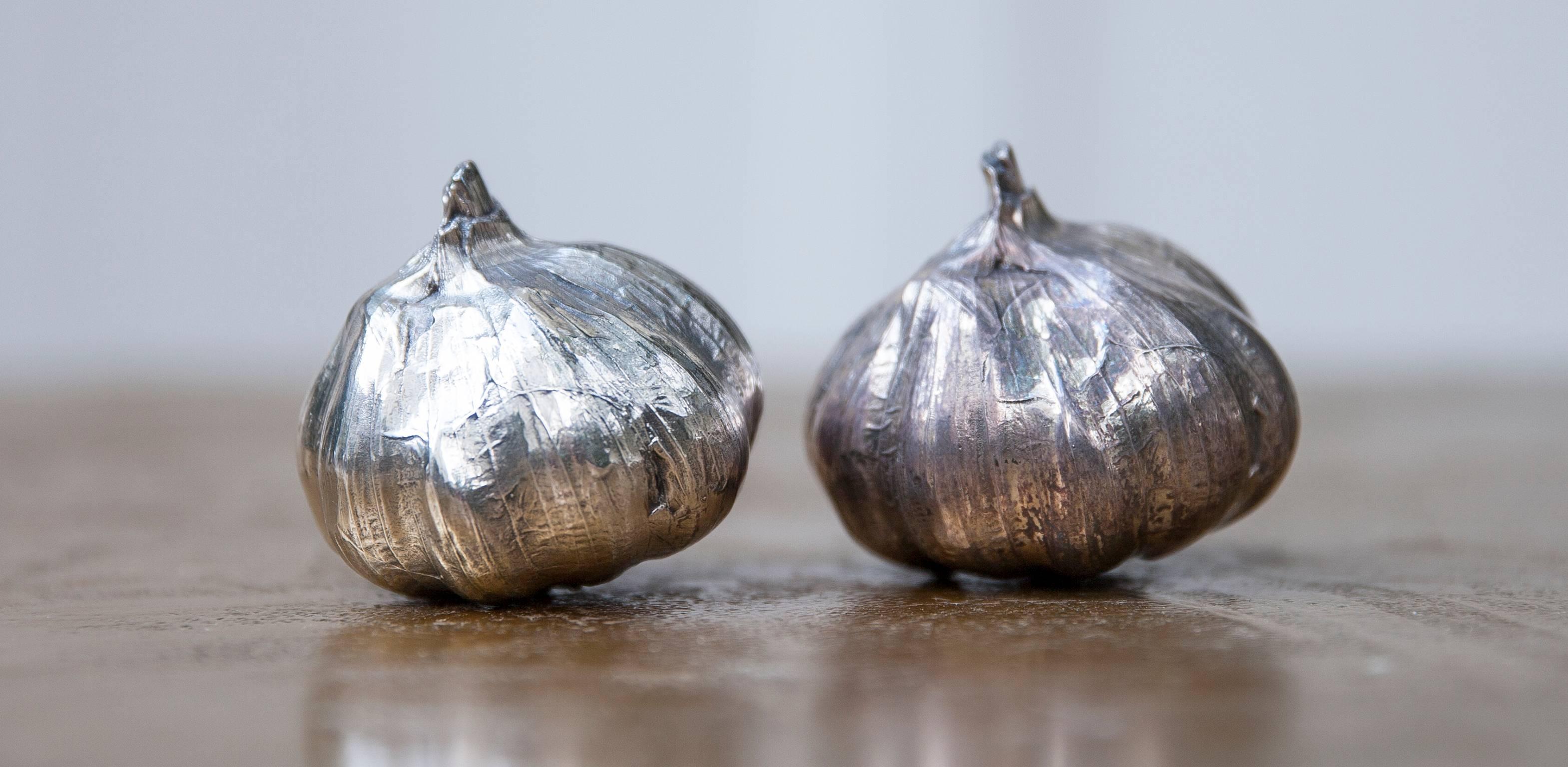 Late 20th Century Sterling Silver Fruits and Vegetables, 1970s