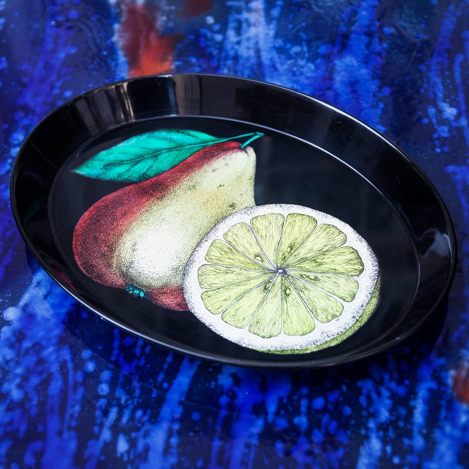 Mid-Century Modern Piero Fornasetti Oval Tray, 1950s