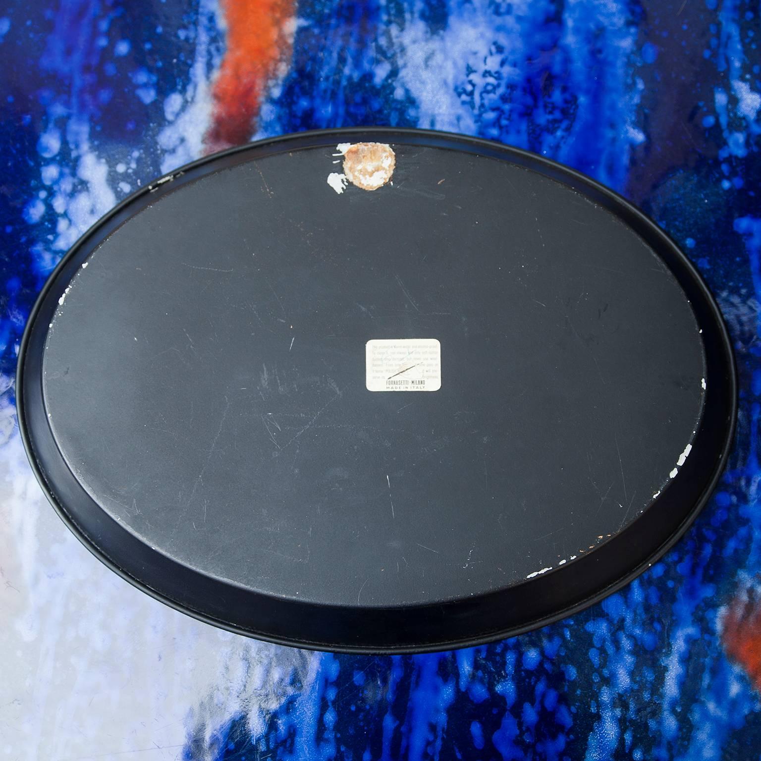 Italian Piero Fornasetti Oval Tray, 1950s