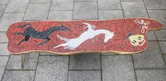 Berthold Müller Tripod Glass Mosaic Table