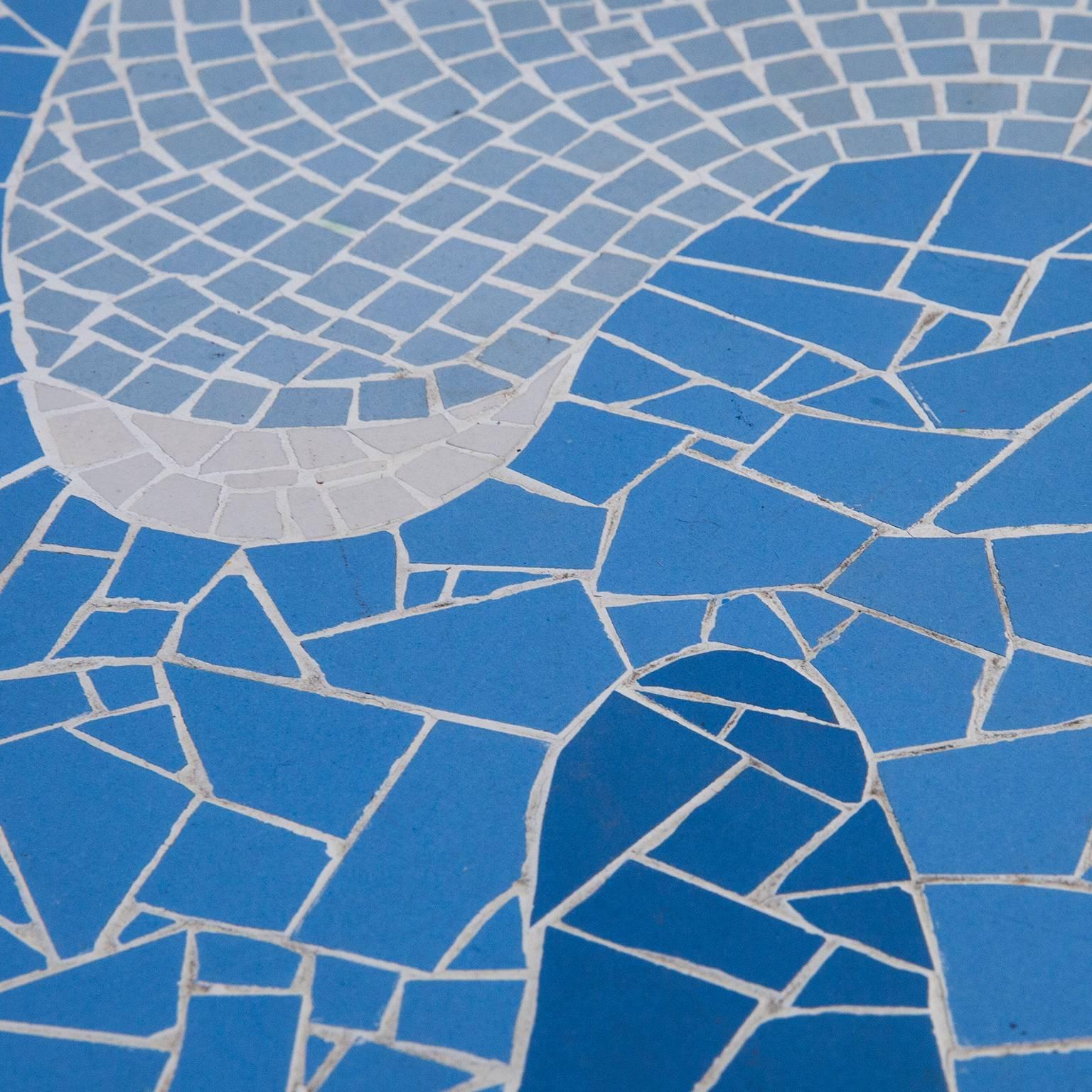 Stone Fantastic Light Blue Mosaic Coffee Table