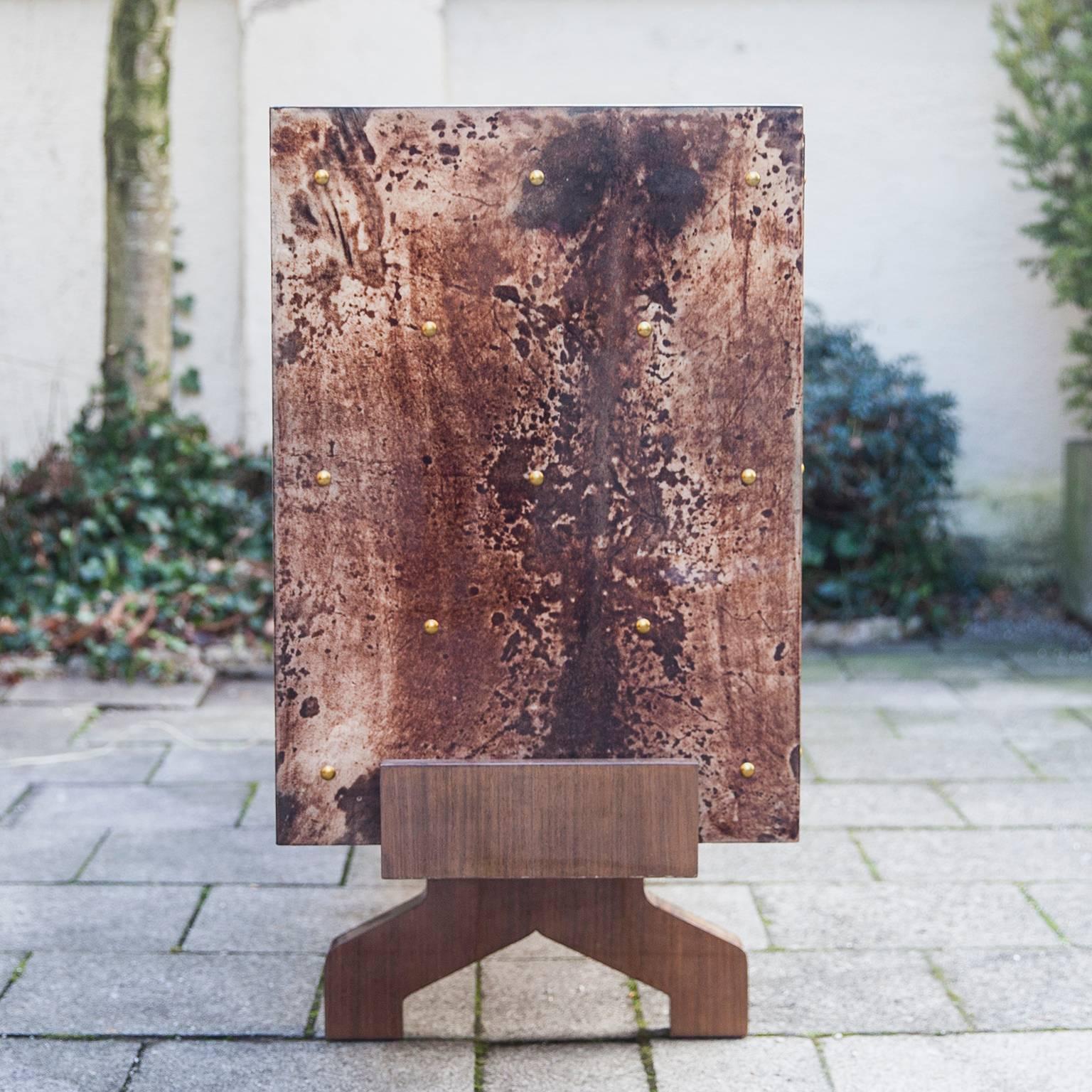 Favolosa credenza in pelle di capra marrone di Aldo Tura In condizioni ottime in vendita a Munich, DE