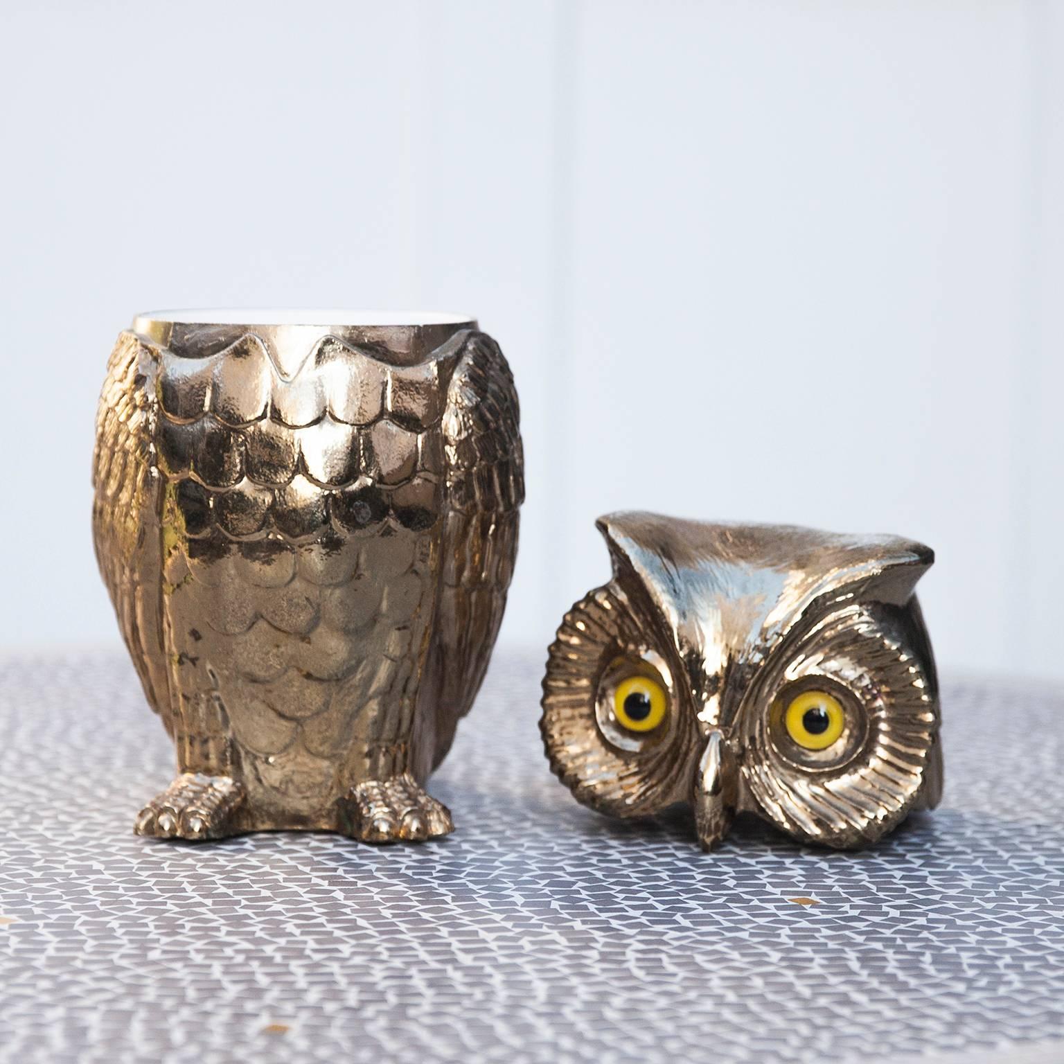 Plastic Owl Ice Bucket for Freddo Therm Glass Eyes