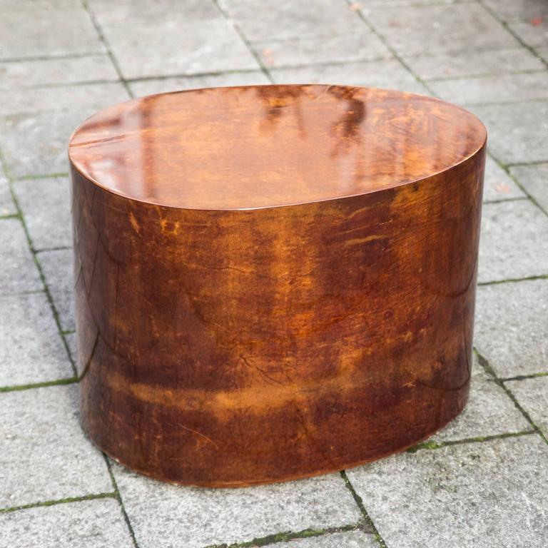 Egg Shaped Table egg shaped aldo tura sculptural side table at 1stdibs Egg Shaped Table egg shaped aldo tura sculptural side table at 1stdibs