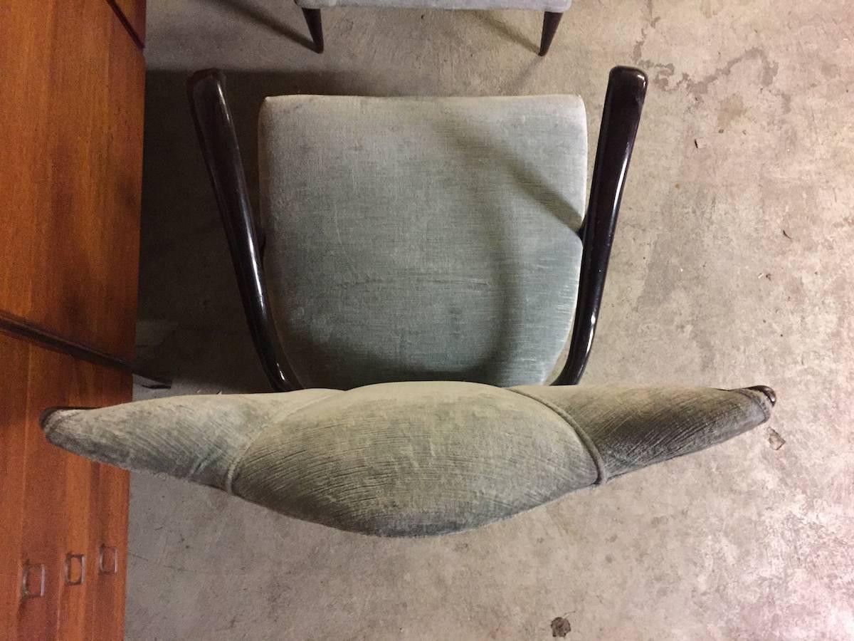 Mid-20th Century Pair of Italian Armchairs  For Sale