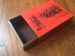 Printed Metal and Mahogany Box